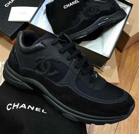 chanel runners black
